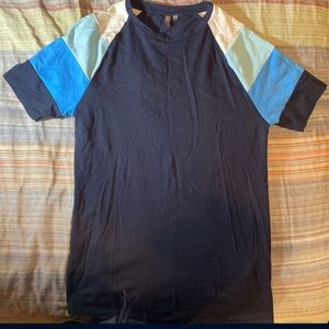 BLUE ASOS  T SHIRT SZ L